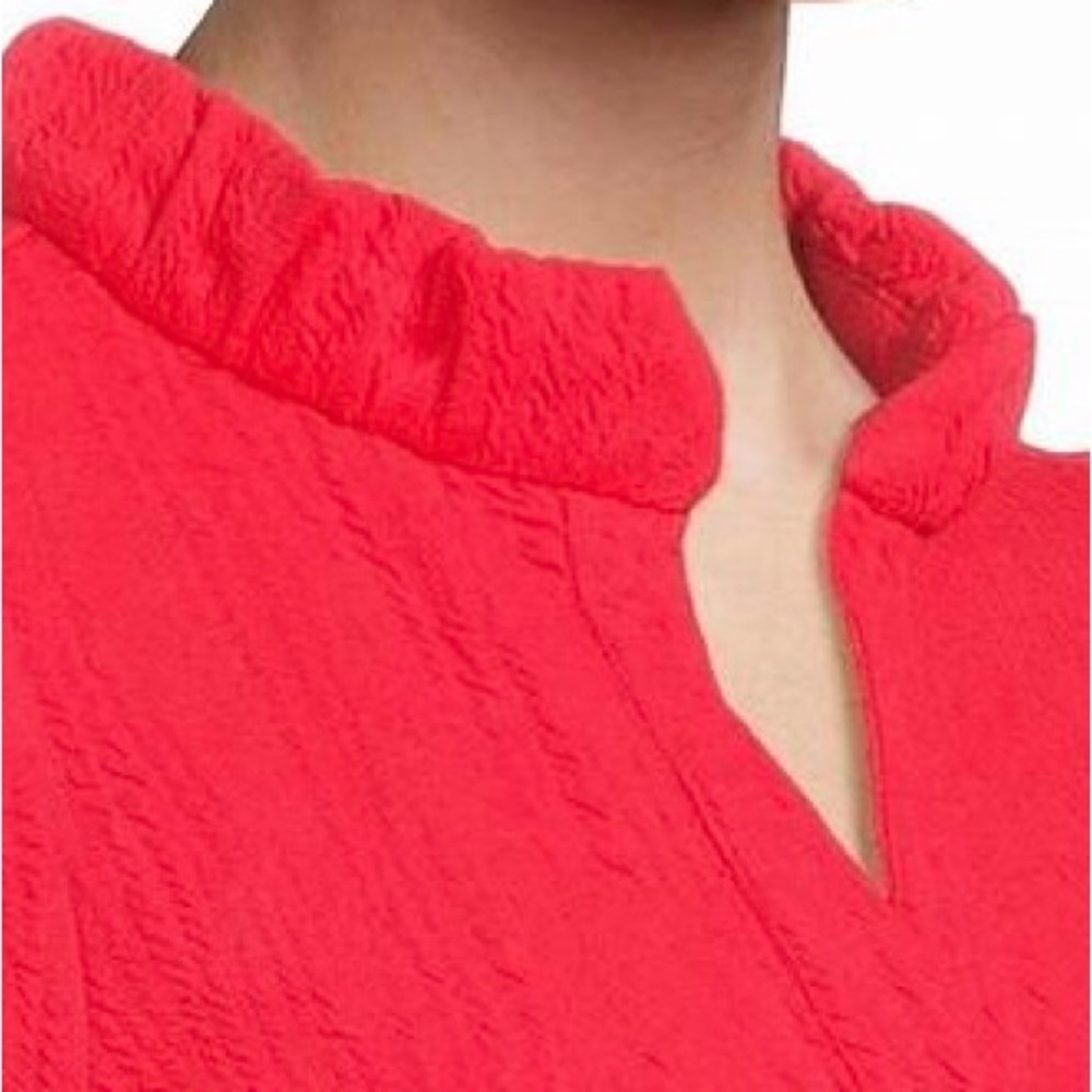 Lilly Pulitzer Elbey knit top rococo red size large NWT - Picture 2 of 6